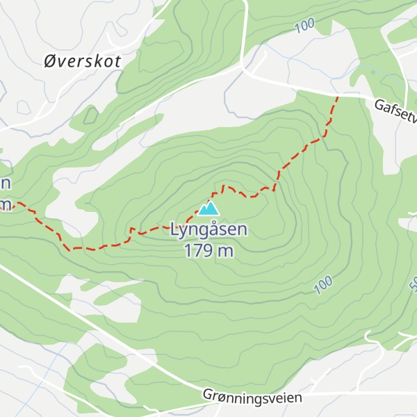 Map of Lyngåsen