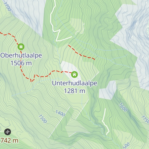 Map of Unterhudlaalpe