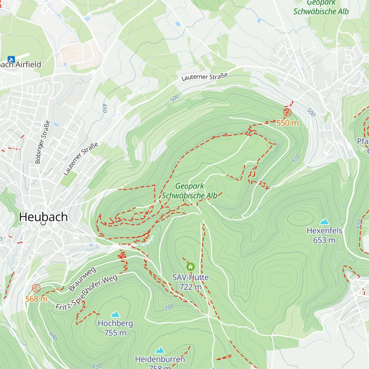 DAV Hütte map