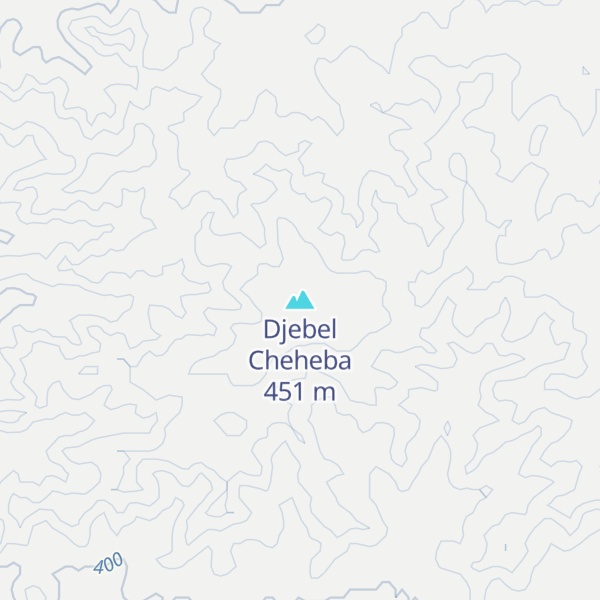 Map of Djebel Cheheba