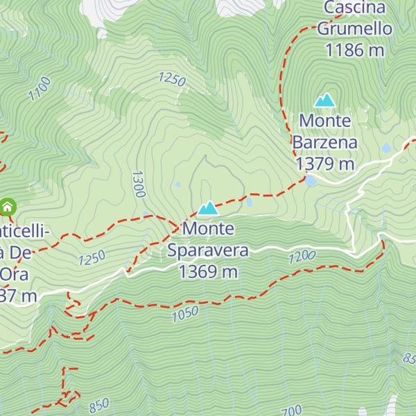 Map of Monte Sparavera