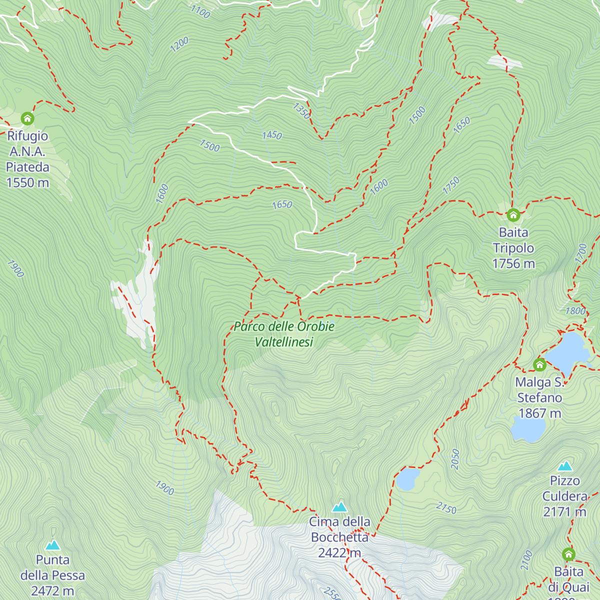 Rifugio Gino e Massimo map