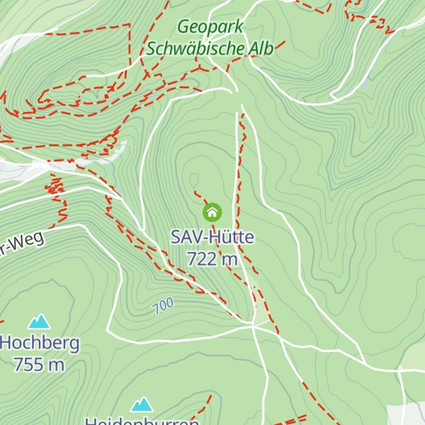 Map of SAV-Hütte