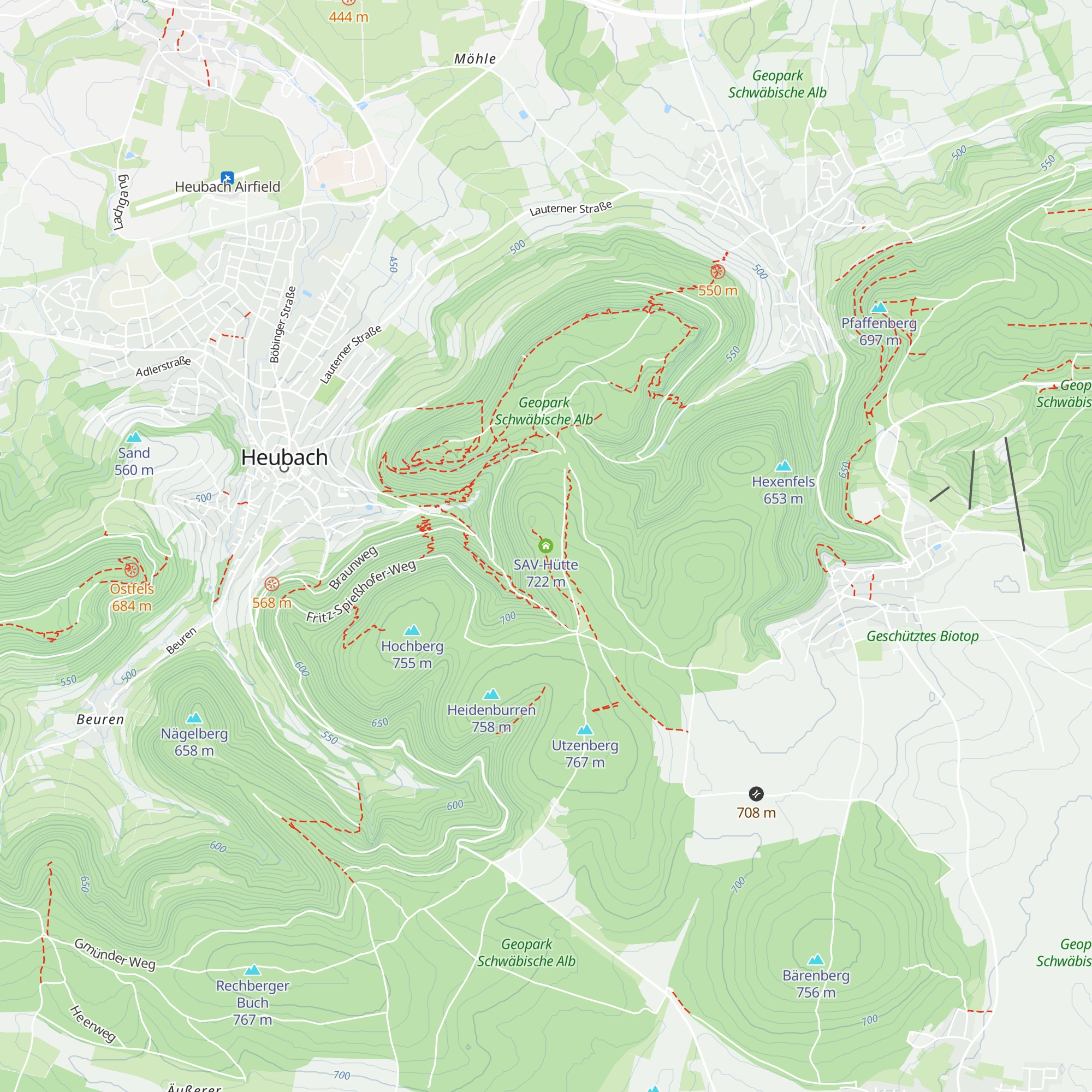 SAV-Hütte map