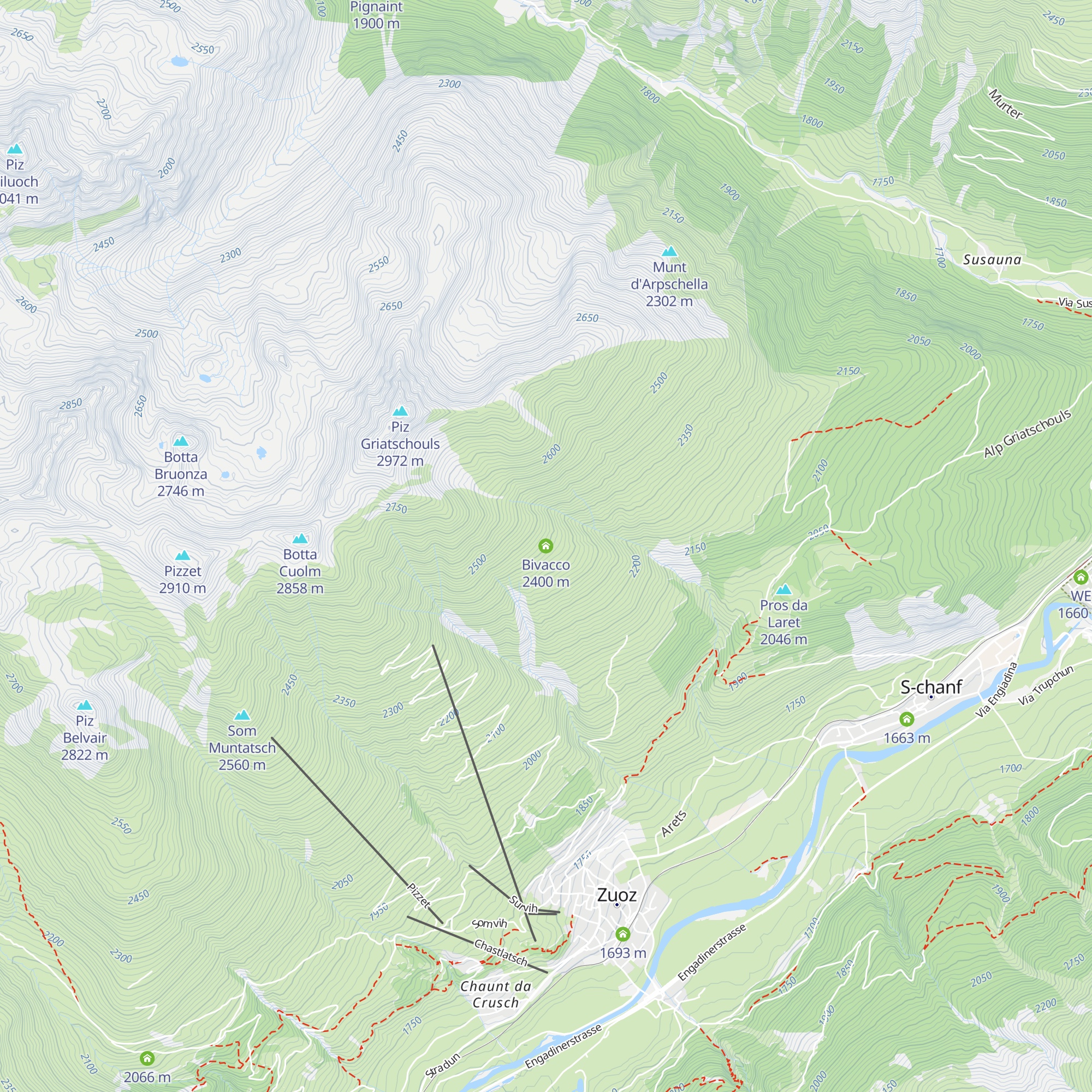 Bivacco map