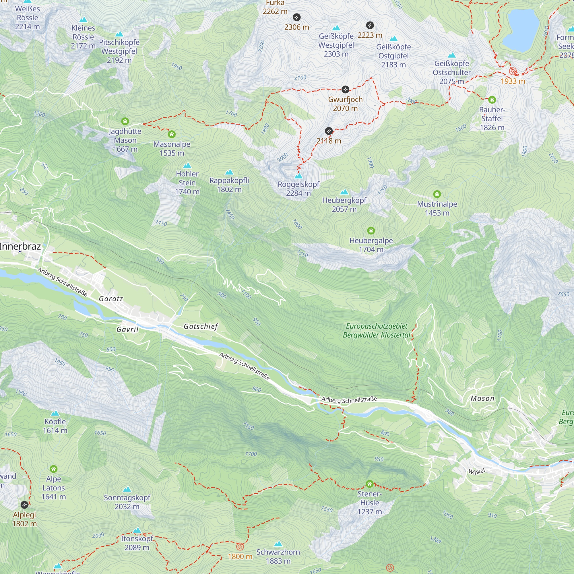 Gavaralpe map