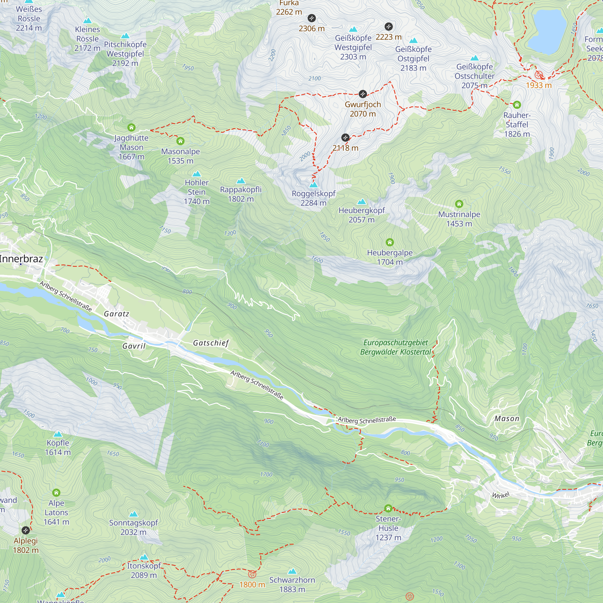 Gavaralpe map