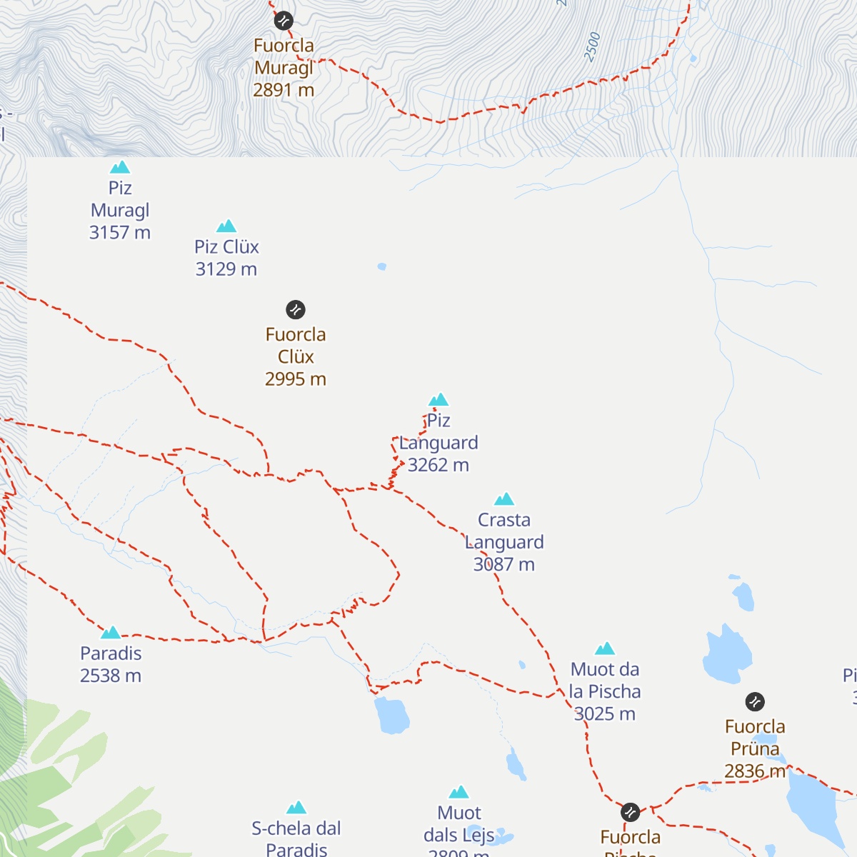Georgy's Hütte map