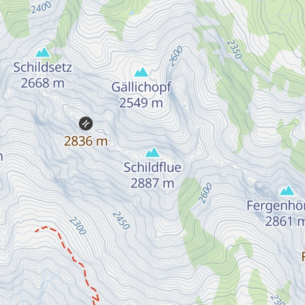 Map of Schildflue