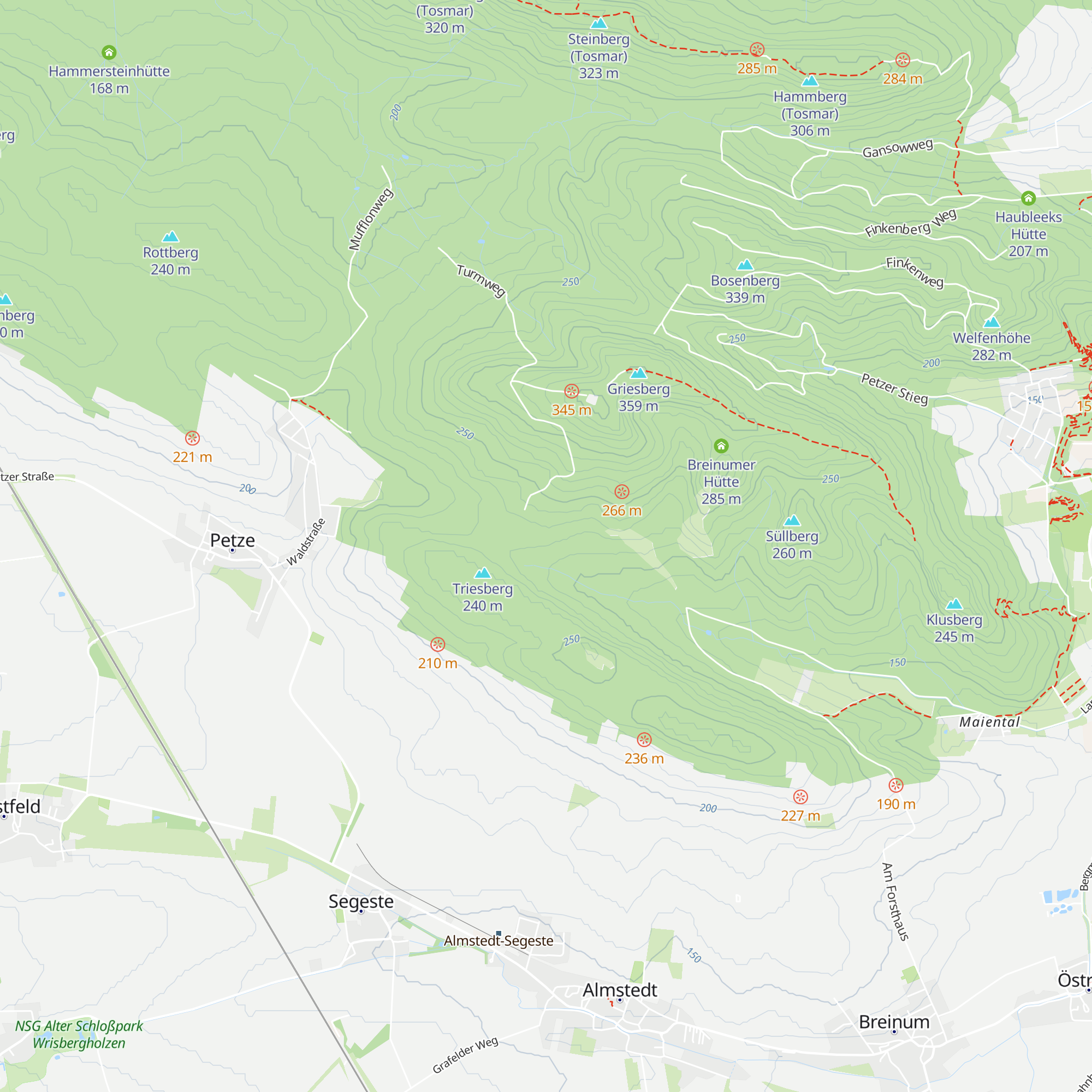 Herrenkamp-Hütte map