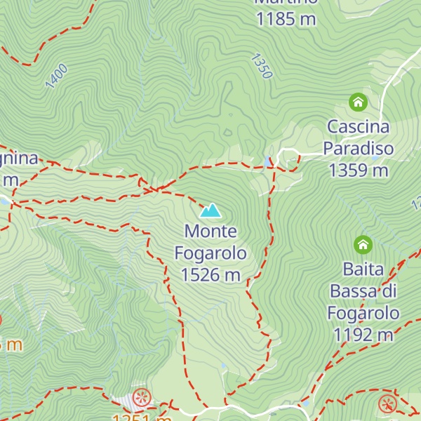 Map of Monte Fogarolo