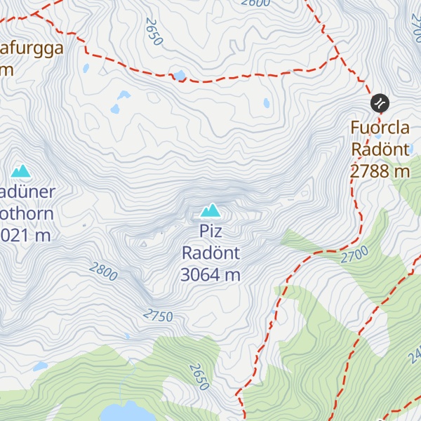 Map of Piz Radönt