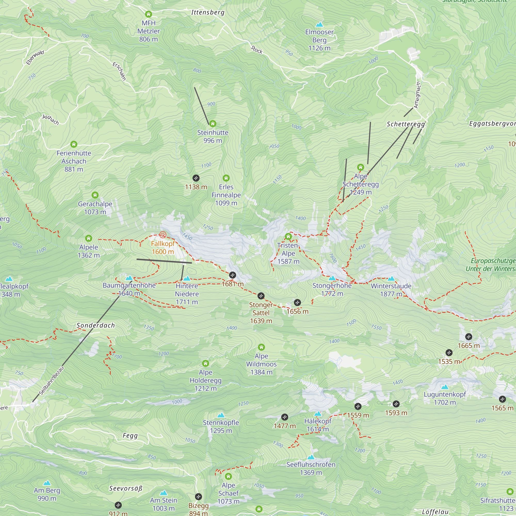 Guntenalpe map