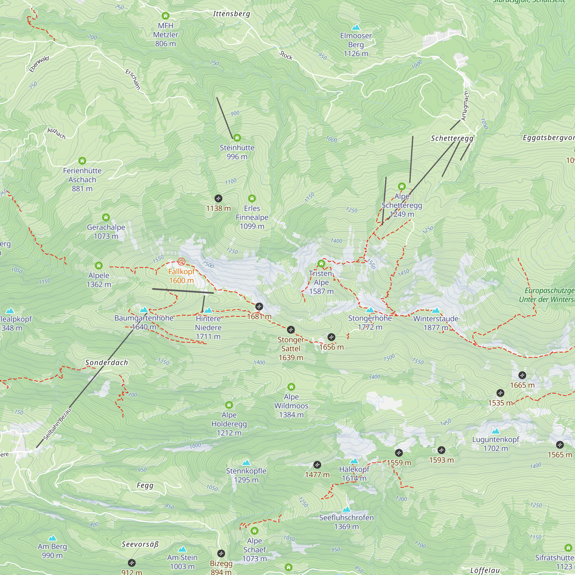 Guntenalpe map