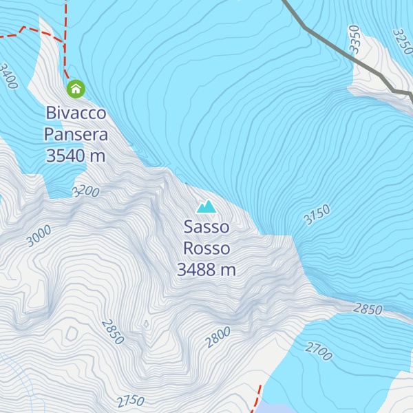 Map of Sasso Rosso
