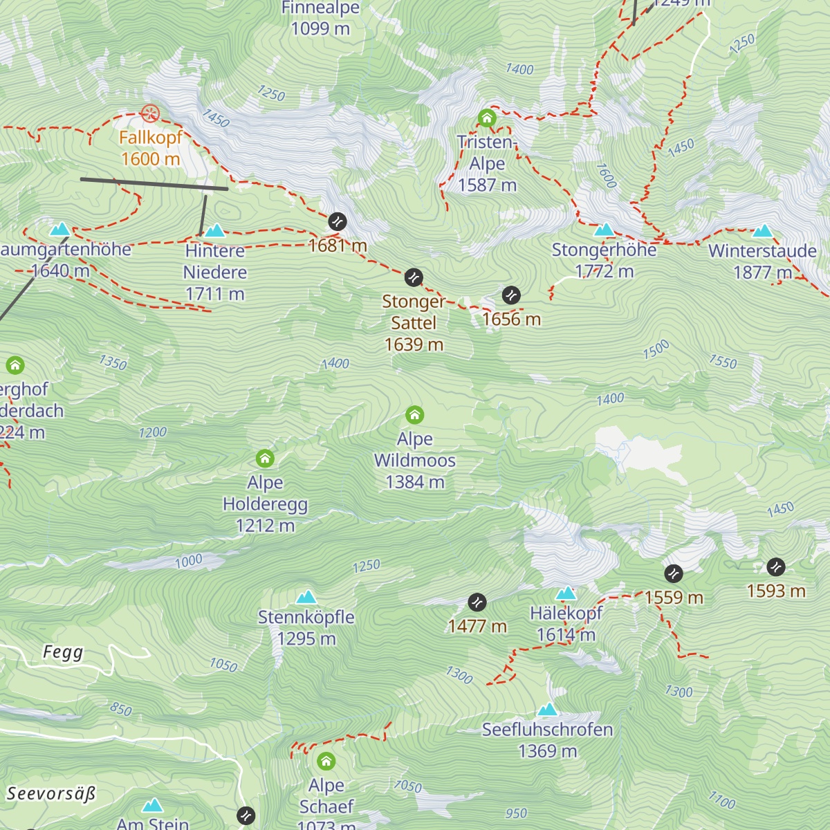 Alpe Wildmoos map