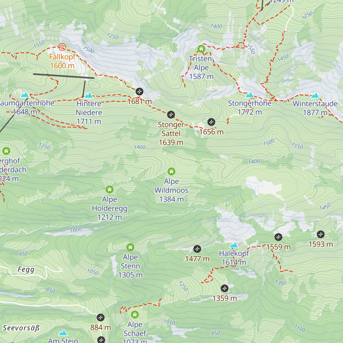 Alpe Wildmoos map