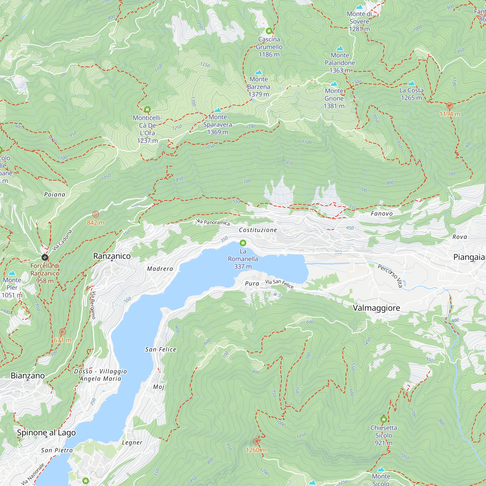La Romanella map