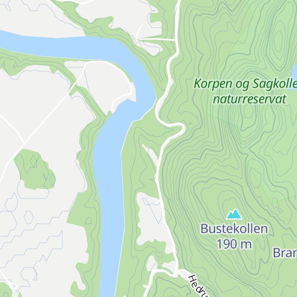 Map of Hoggeberget