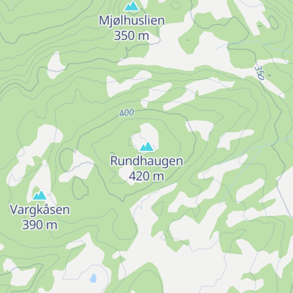 Map of Rundhaugen