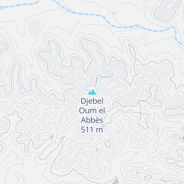 Map of Djebel Oum el Abbès