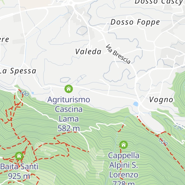 Map of Soccorso Alpino e Speleologico Lombardo