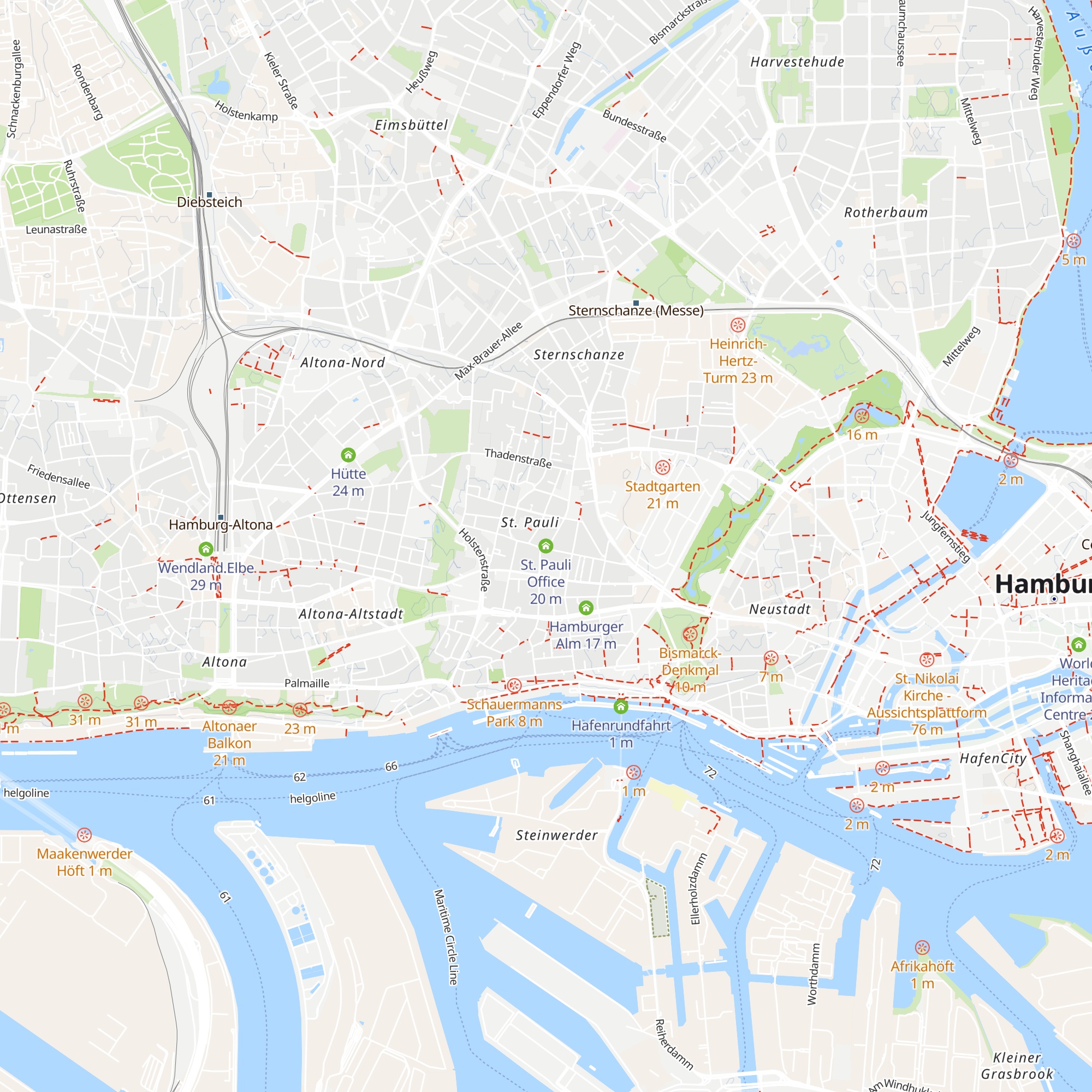 St. Pauli Office map