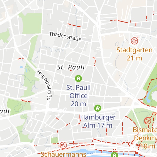 Map of St. Pauli Office