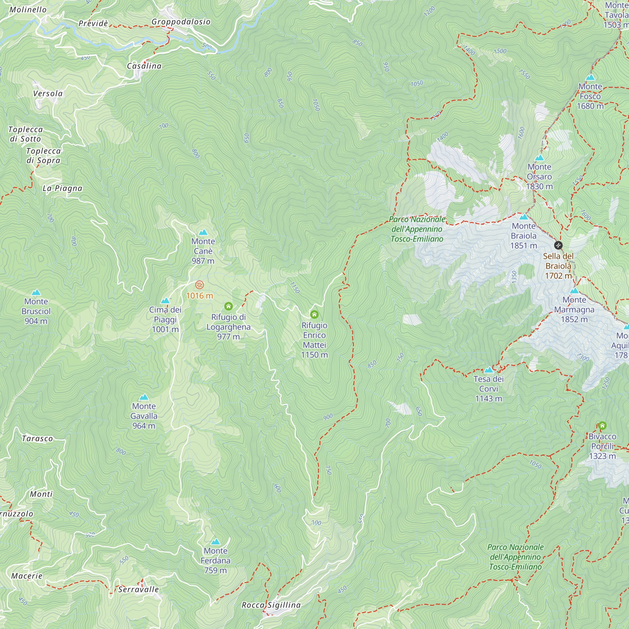 Rifugio Enrico Mattei map