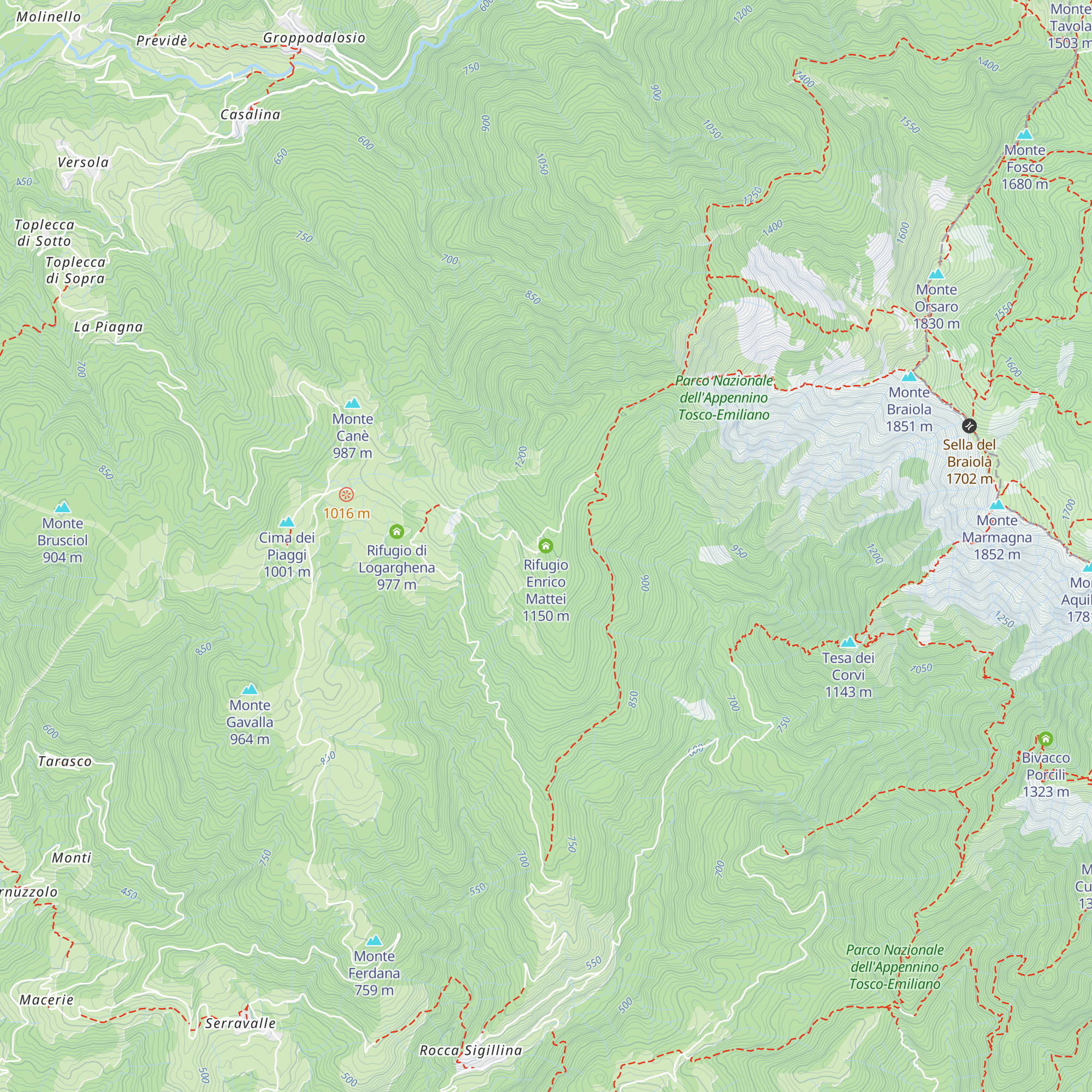 Rifugio Enrico Mattei map