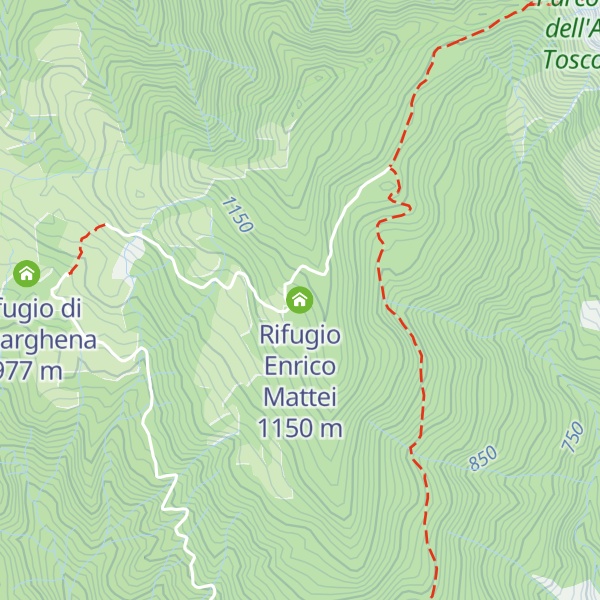 Map of Rifugio Enrico Mattei