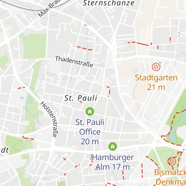 Map of B5 Internationales Zentrum