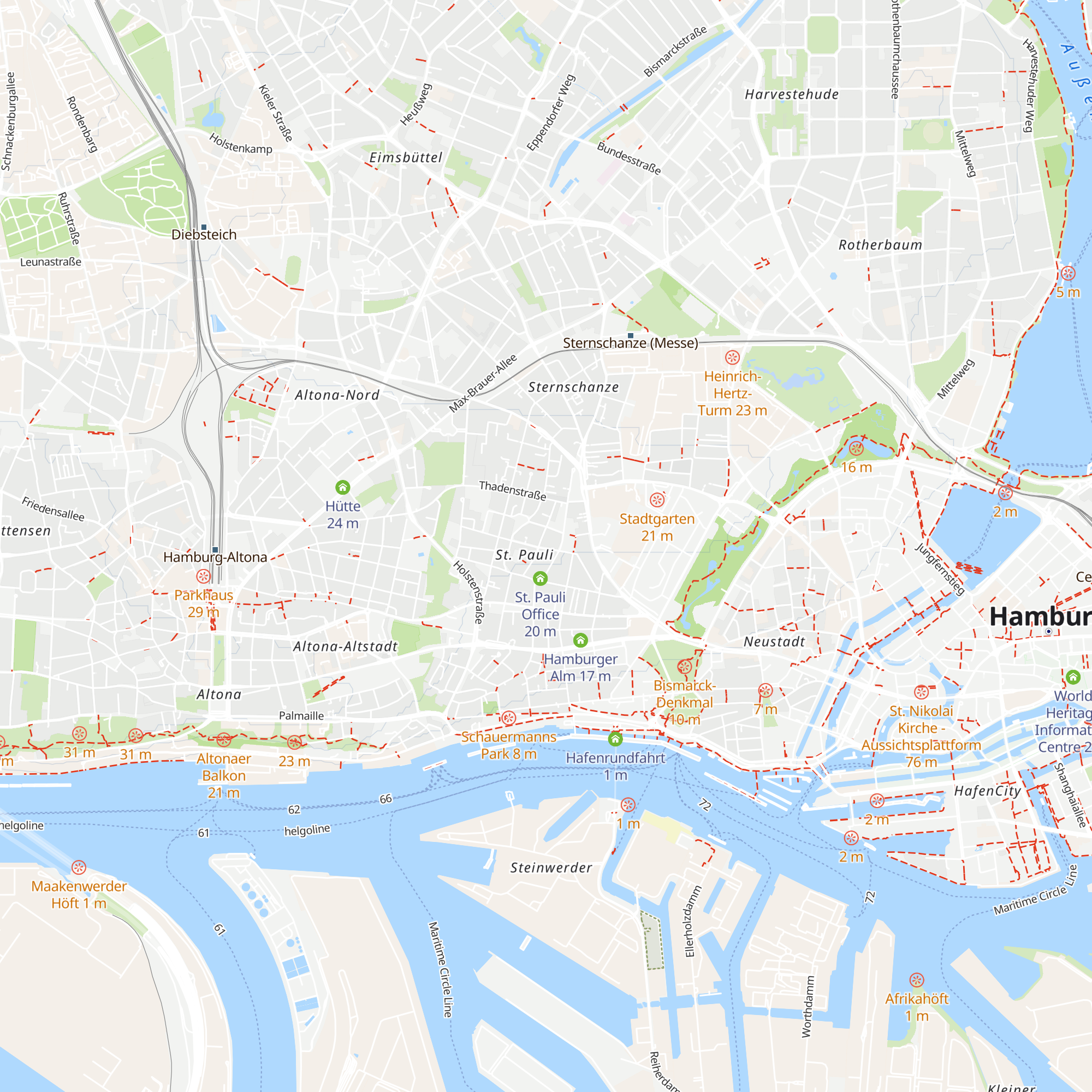 B5 Internationales Zentrum map