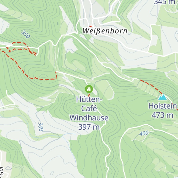 Map of Hütten-Café Windhause