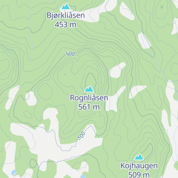 Map of Rognliåsen