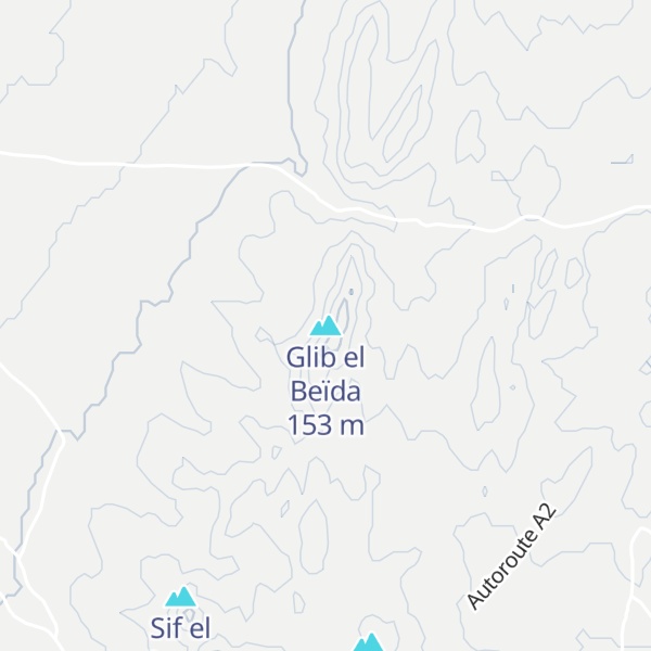 Map of Glib el Beïda