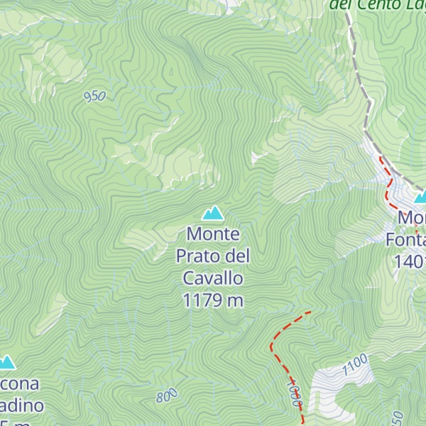Map of Monte Prato del Cavallo