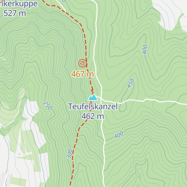 Map of Berghütte und Wirtshaus Teufelskanzel