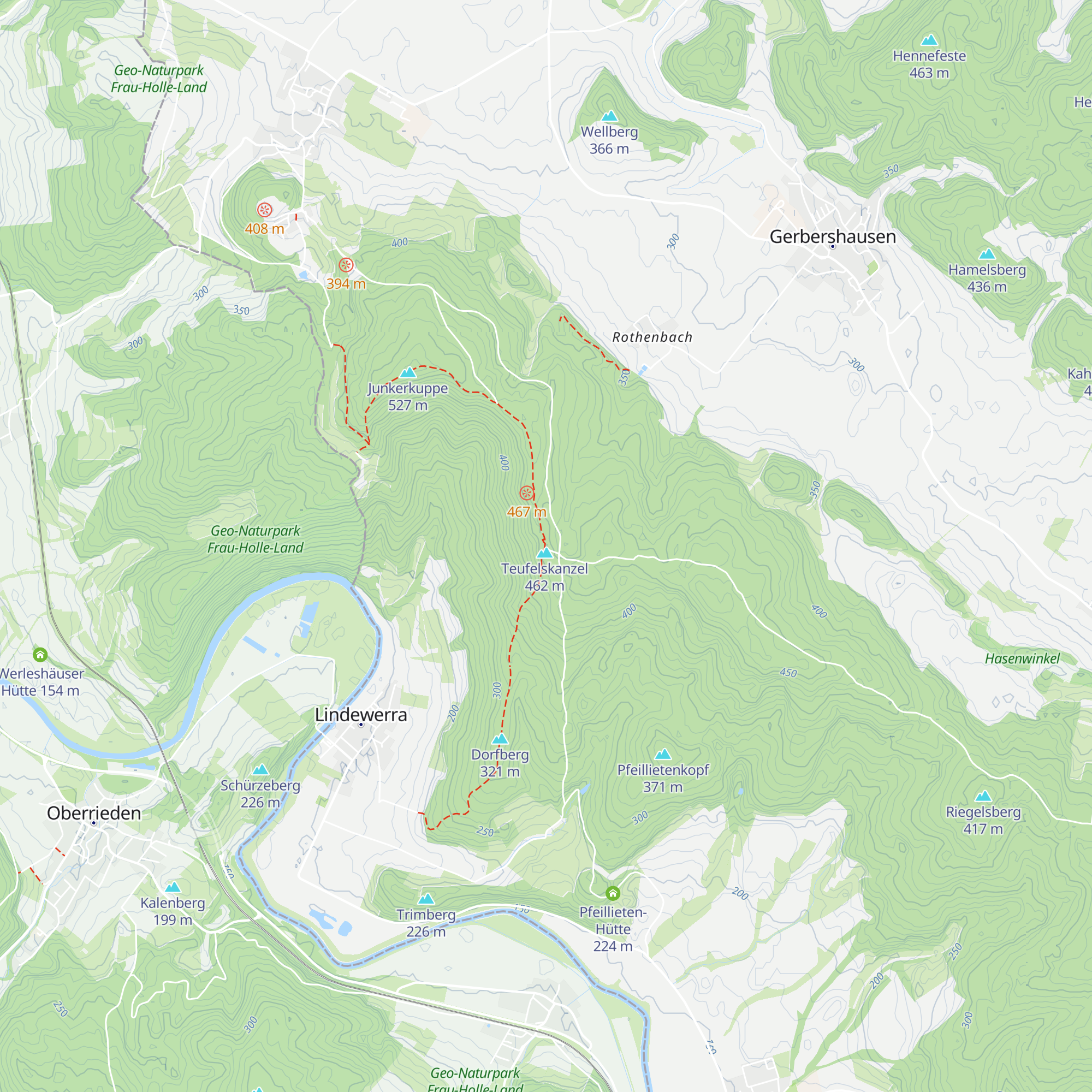 Berghütte und Wirtshaus Teufelskanzel map