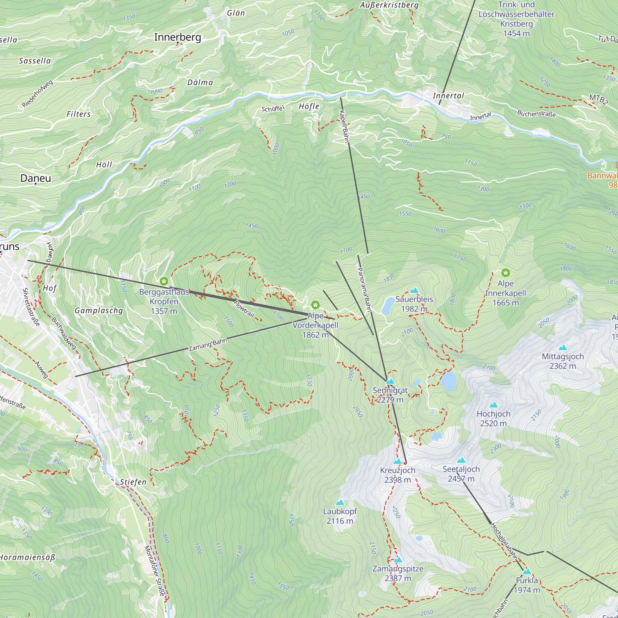 Kapellrestaurant map