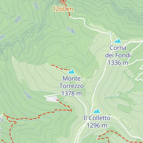 Map of Monte Torrezzo