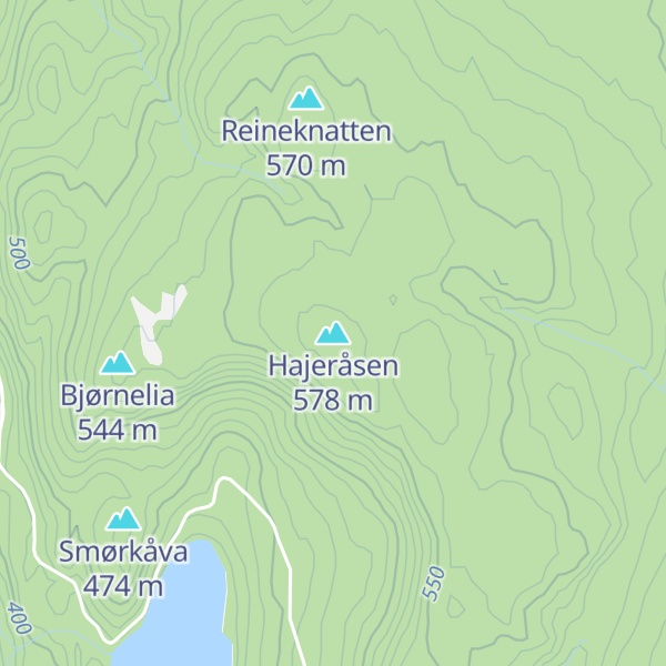 Map of Hajeråsen