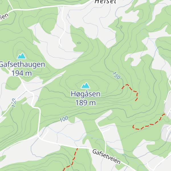 Map of Høgåsen