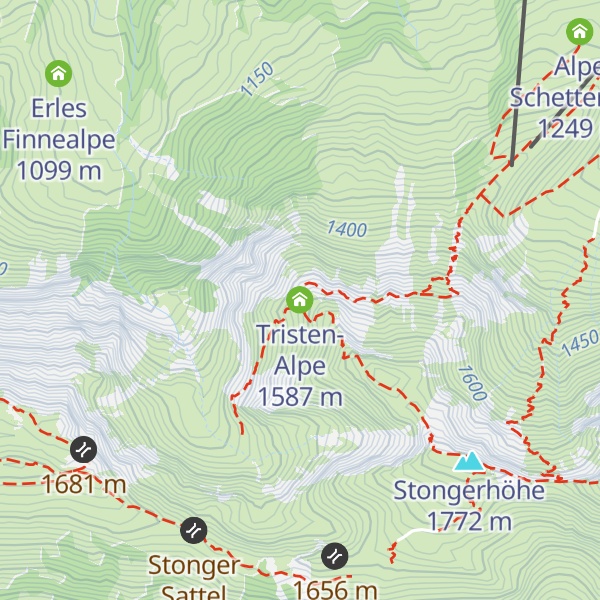 Map of Tristen-Alpe