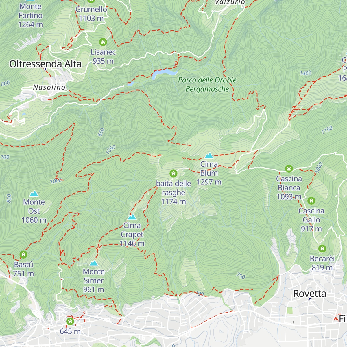 baita delle rasghe map