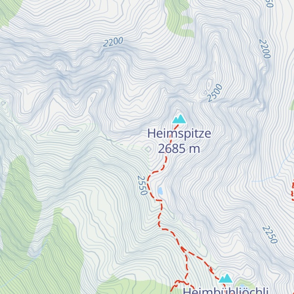 Map of Zwischenspitze