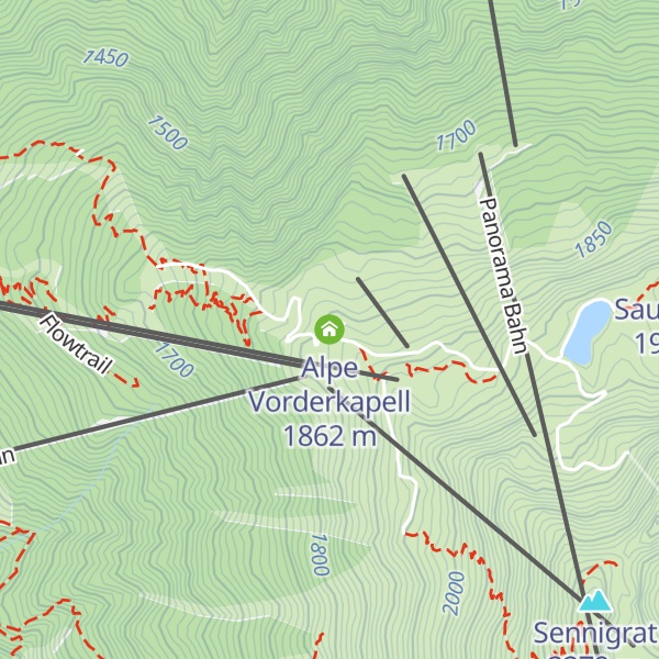 Map of Alpe Vorderkapell