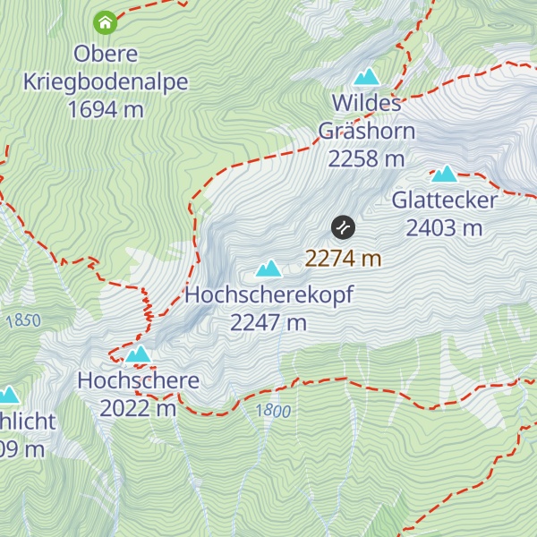 Map of Hochscherekopf
