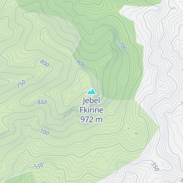 Map of Jebel Fkirine