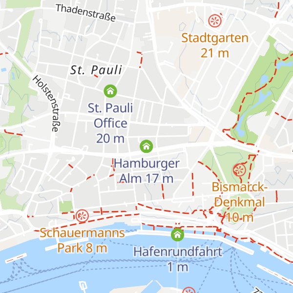 Map of Hamburger Alm